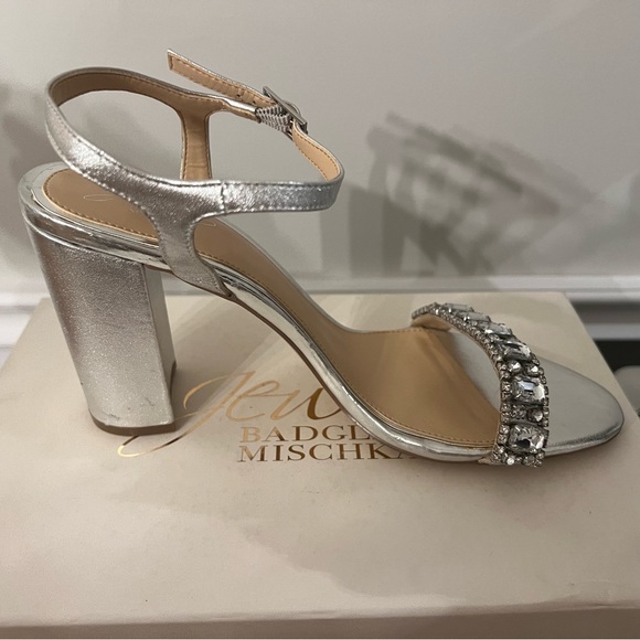 Jewel Badgley Mischka || “Hendricks” Block Heel Sandal Size 10 - Picture 5 of 11